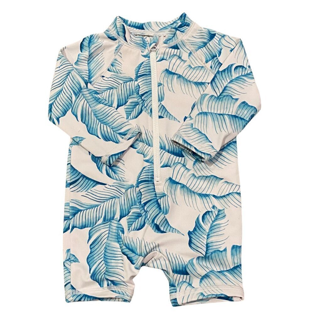 Baby Recycled Palm Leaf Rash Guard Swimsuit